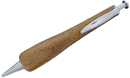 Klick-Kugelschreiber mit Holzgriff (Nussbaum)
